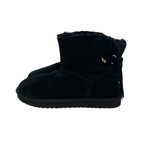 Koolaburra Shoes - Koolaburra by UGG Women's Jaelyn Mini Black Suede Fur Boots Size 10